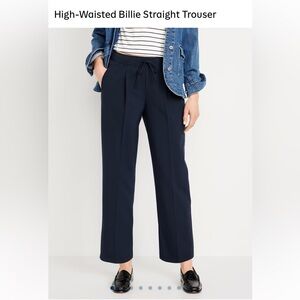 Petite High-Waisted Billie Straight Trouser